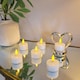image 6 of Auraglow Set of Flickering Flame LED Tea Lights | White