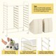 image 6 of COSTWAY 20 Drawer Rolling Storage Cart Storage White