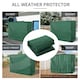 image 8 of Outsunny Large Outdoor Swing Chair Cover  Garden Furniture Protector Grey