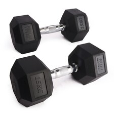 Phoenix Fitness Pair of Hex Dumbbells - 15kg