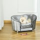 image 7 of PawHut Dog Sofa Pet Chair, Kitten Bed Couch w/ Wooden Frame, Removable Cushion