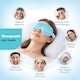 image 4 of Gel Beads Eye Mask Hot Cold Therapy Puffy Eyes Migraine Sinus Relief Dark Circle
