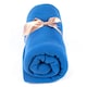 image 1 of Myga Blue Fleece Yoga Blanket