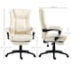 image 7 of Vinsetto Executive Home Office Chair High Back Recliner, with Foot Rest, Cream