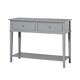 image 2 of Franklin Console Table with 2 Drawers Grey Grey | Grey