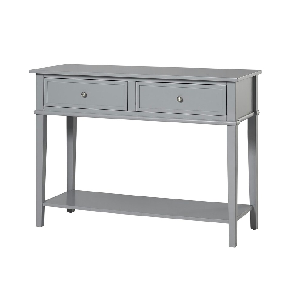 image 1 of Franklin Console Table with 2 Drawers Grey Grey | Grey