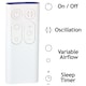 image 6 of Dyson AM06 AM07 AM08 Cool Desk Tower Fan Remote Control in White 965824-01 White