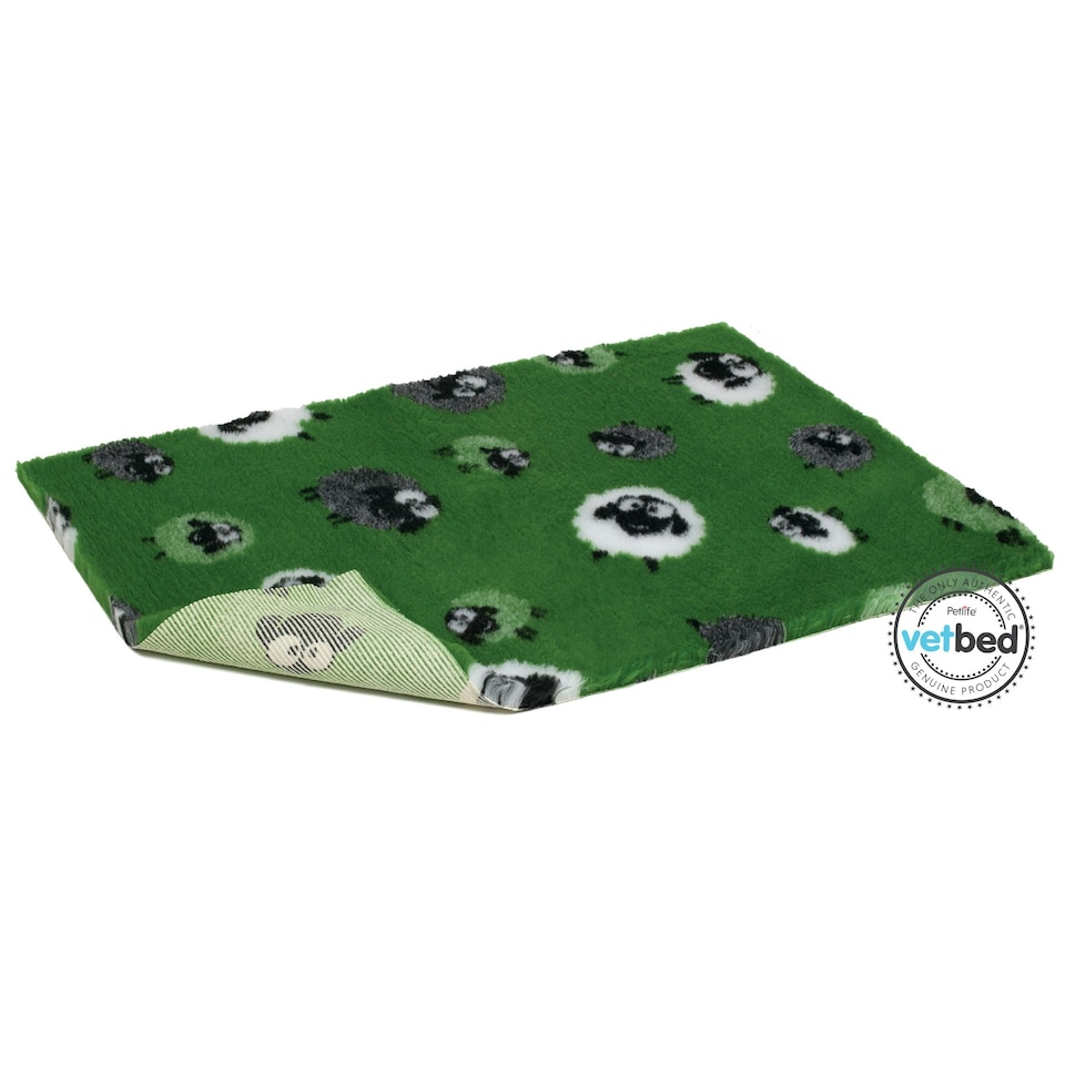 Non-Slip Vetbed Sheep Green 150cm x 100cm