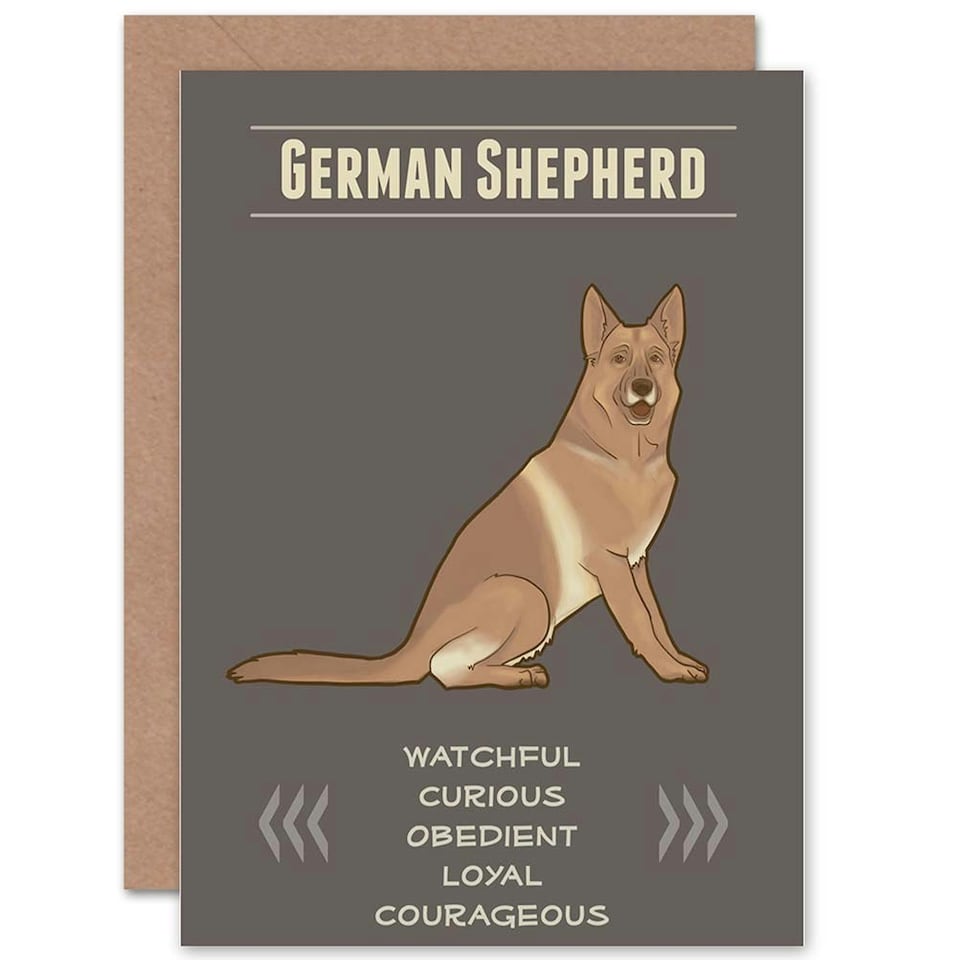image 1 of German Shepherd Dog Art Blank Just to Say Card