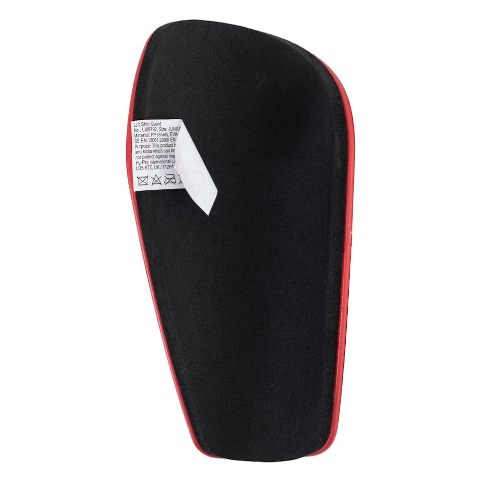 image 1 of Liverpool FC Childrens/Kids Fuse Crest Slip-In Shin Guards - Red/Black/White - 7-9 Years