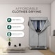 image 3 of DMD Hang'n'Dry+ Electric Clothes Dryer with Remote Control & Pegs | Grey
