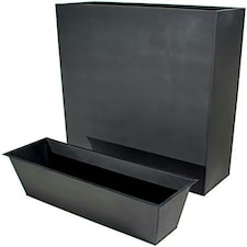 Primrose Tall Trough Style Zinc Planter with Plastic Insert 90cm