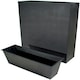 image 1 of Primrose Tall Trough Style Zinc Planter with Plastic Insert 90cm