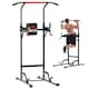 image 1 of HOMCOM Power Tower Station Pull Up Bar w/Adjustable Height for Home Gym Workout