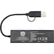 image 1 of Tekio Rise Recycled Aluminium USB 2.0 Hub - Solid Black - One Size