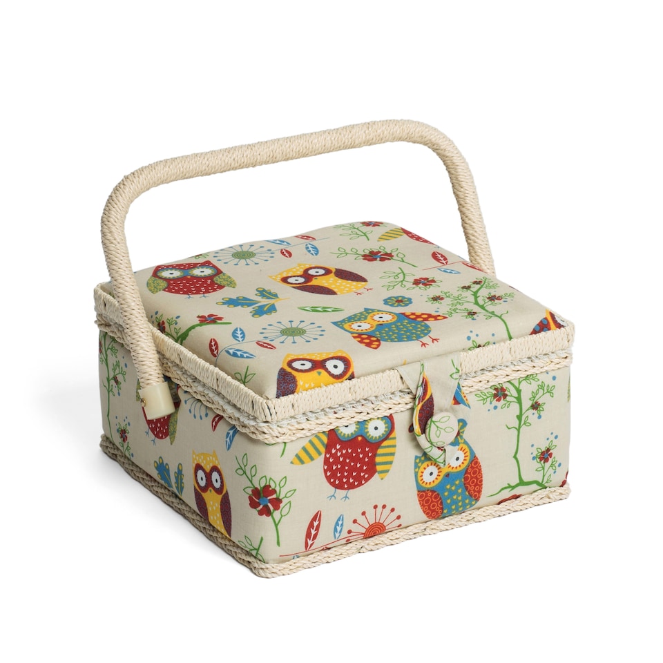 image 1 of Hobby Gift Small Sewing Accessories Storage Box, Owl