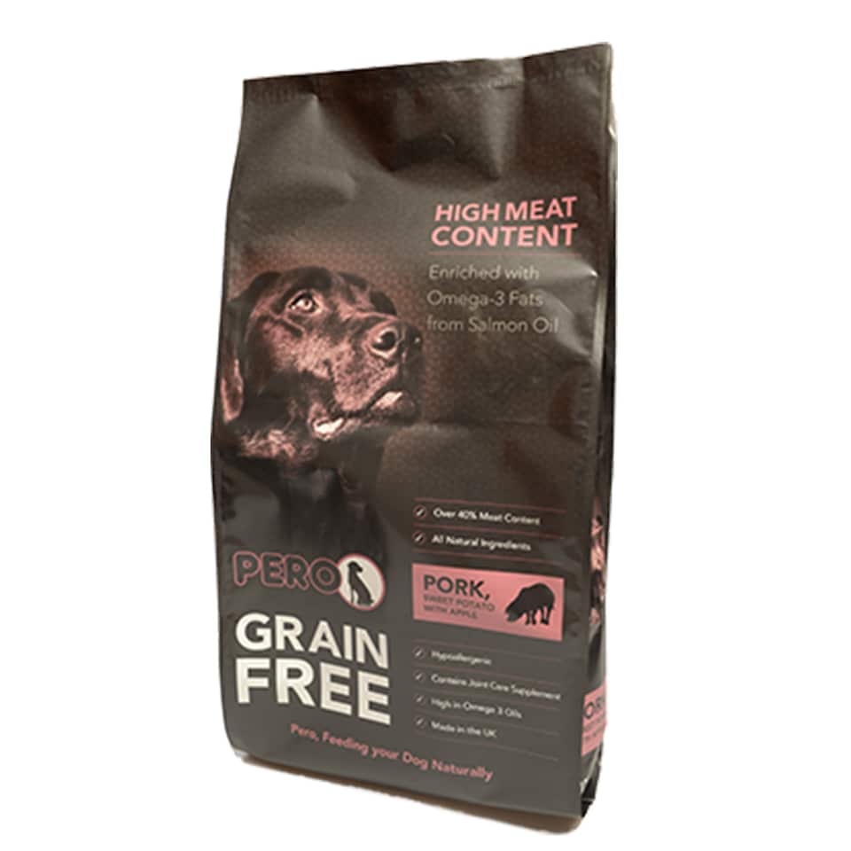 Pero Pero High Grain Free Pork Adult Dry Dog Food pet food packaging