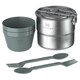 image 4 of Wildfare Go Two Bowl Cookset for Camping | Grey | Silver