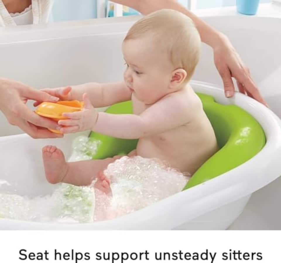 image 1 of Fisher Price Baby To Toddler 4 In 1 Sling Seat Bath Tub