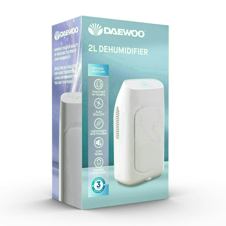 image 1 of Daewoo 2L Portable Dehumidifier