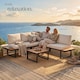 image 8 of Eliar Garden Lounge Set, 4-piece, with aluminum frame