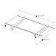 image 1 of Patio Cover Bremen Door Awning Canopy 2050 Clear - Aluminium/Acrylic - L205 x W93.5 x H18.7 cm - Dark Grey Grey