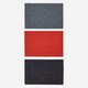 image 5 of Homescapes Set of 3 Ribbed Door Mats - 40 x 60 cm