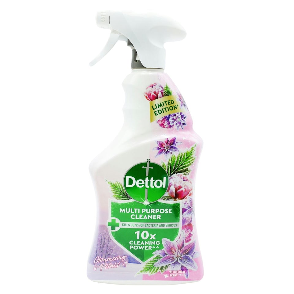 image 1 of Dettol Multipurpose Cleaner Glimmering Petals Spray Kitchen Grease Remover 750ml