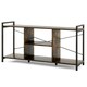 image 10 of COSTWAY TV Stand for 55 Inches Entertainment Center Brown Brown