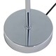 image 4 of Set of 2 Chrome Touch Operated Table Lamps with White Fern Shades Chrome | White
