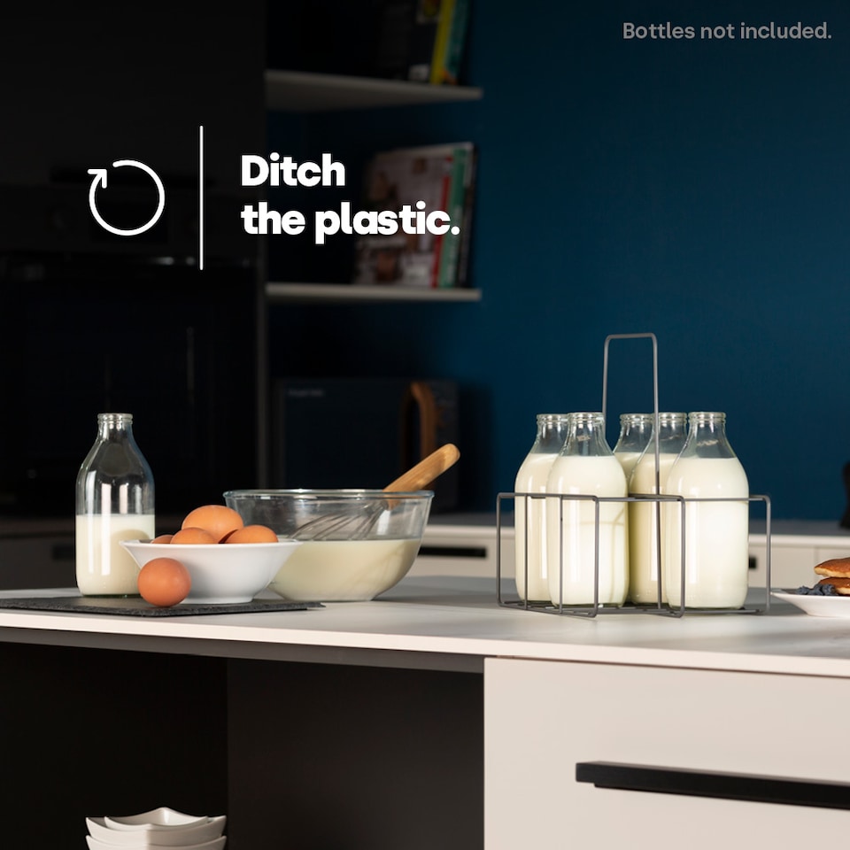 image 1 of Wire Milk Bottle Holder 6 BTL