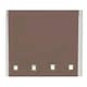 image 1 of 180cm Mocha Square Eyelet Edge Roller Blind | Brown | Brown
