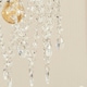 image 2 of ValueLights Blanche Plastic - Acrylic Polished Silver Tiered Ceiling Pendant Droplets Shade