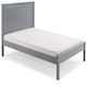 image 3 of 4ft Small Double Pure grey,wood,wooden low foot end board,solid panel bed frame.Shaker style