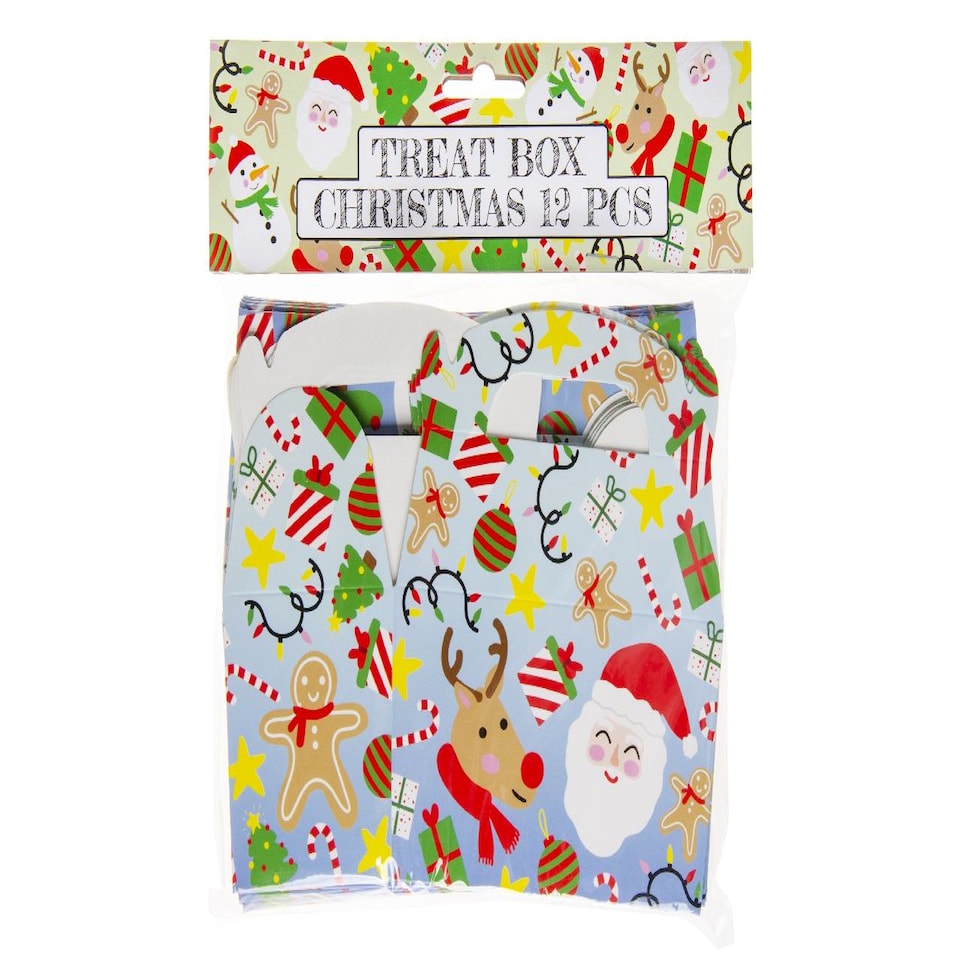 image 1 of Pack of 12 Christmas Treat Boxes