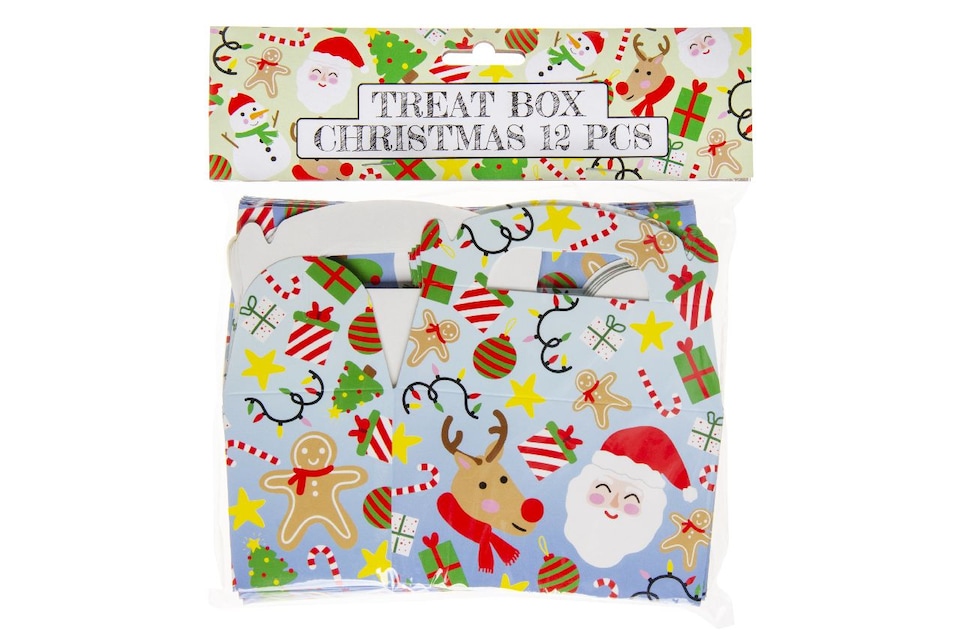 image 1 of Pack of 12 Christmas Treat Boxes