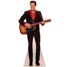 Elvis Presley Red Shirt & Guitar Lifesize Cardboard Cutout 180cm