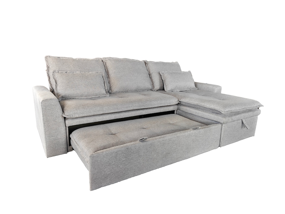 image 1 of Lucca 3 Seater Storage Sofa in Grey or Silver | Silver | One Size