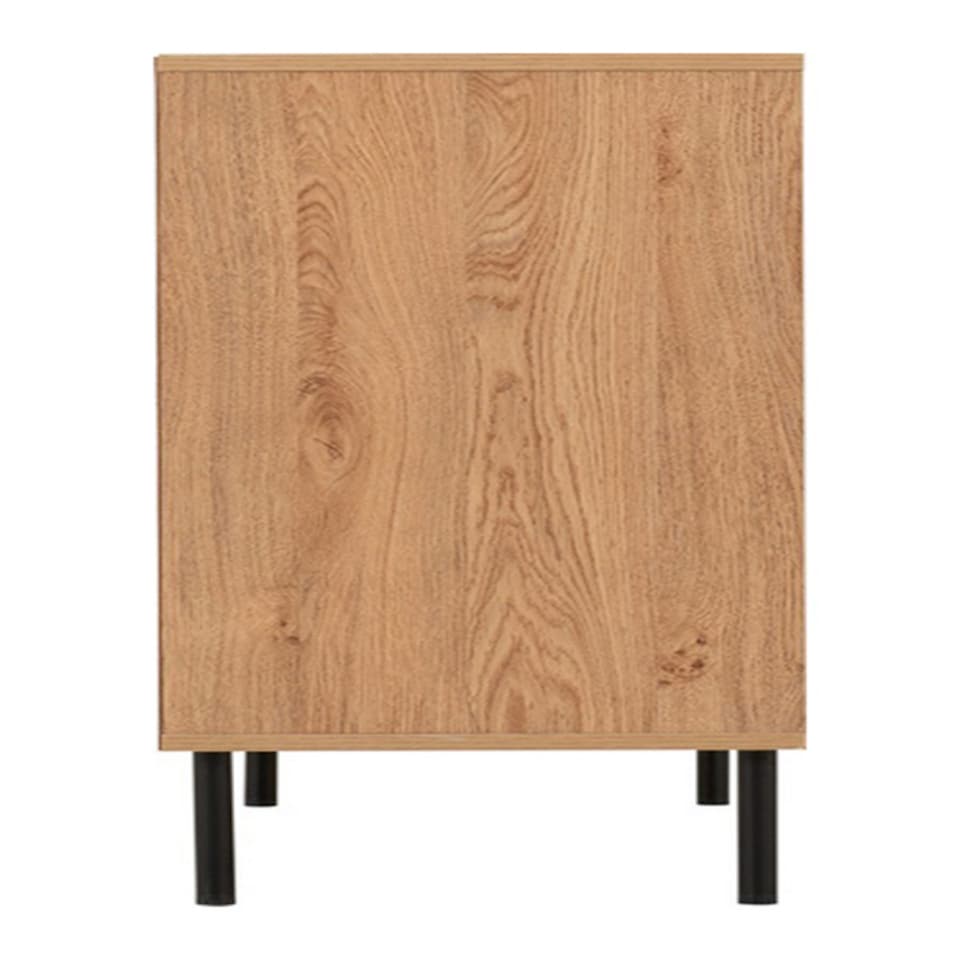 image 1 of Leon 3 Drawer Chest - L40 x W80 x H78.5 cm - Medium Oak Effect