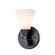 image 1 of Bowtie Bathroom Wall Lamp, Matte Black IP44