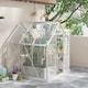 image 2 of Outsunny 6 x 6ft Walk-In Polycarbonate Greenhouse with Foundation