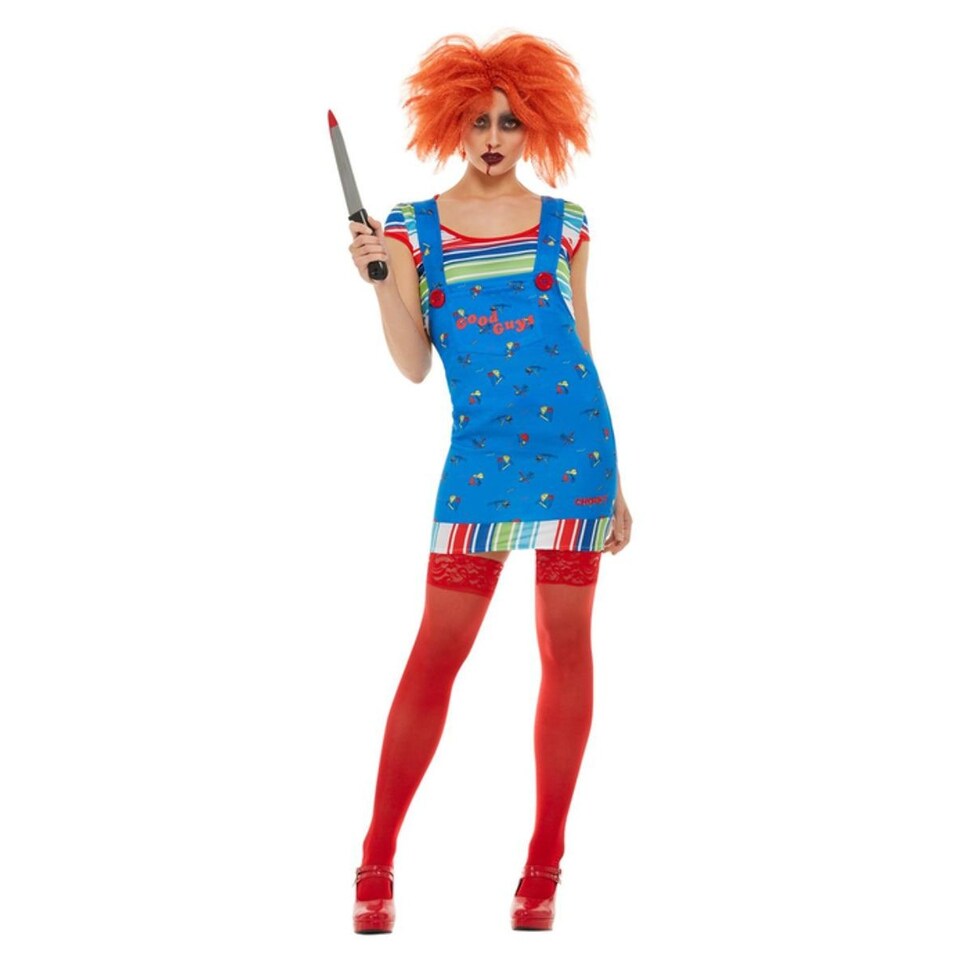 image 1 of Chucky Womens/Ladies Costume | Blue | Blue | M | 1