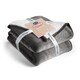 image 1 of Silentnight Snugsie Giant Blanket, Sherpa Fleece Lined, Charcoal, 240 x 180 cm