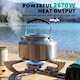 image 3 of Outsunny Camping Stove with Safety Shut-Off, Piezo Ignition Gas Stove Green | Green | Mars green | 34.5 x 28.5 x 9.6 cm