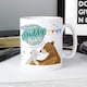 image 6 of Personalised Daddy Bear Bunting Mug White