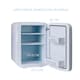 image 4 of MONCOOK Mini Fridge For Bedrooms - Small, Portable & Quiet - Glass Door Mini Fridge For Skincare, Food & Drinks - Cooling & Warming Function - 15L Grey