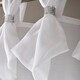 image 5 of Tiara Dolly Voile Tab Top Curtain Panel - White - 145cm x 274cm
