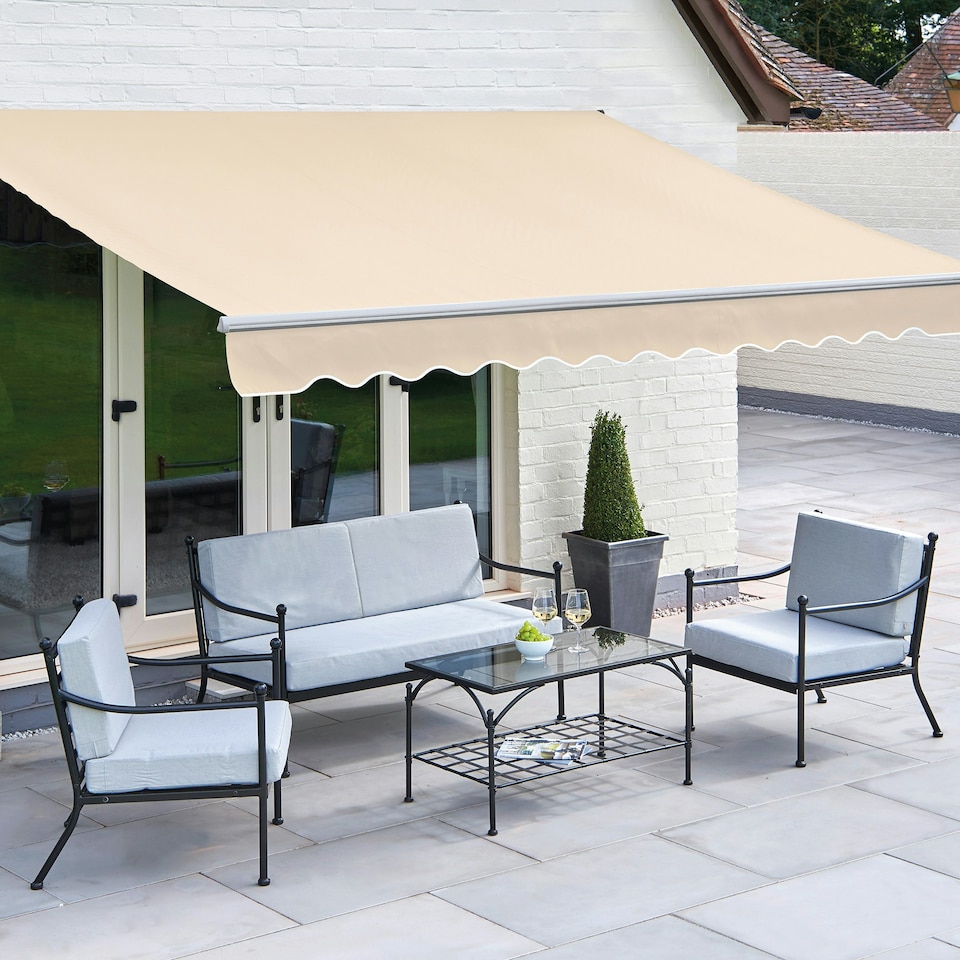 image 1 of Greenhurst Balmarol Beige Awning | Brown | 2.5m | 1