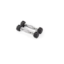York Fitness Rubber Hex Dumbbells - 2 x 1.25kg