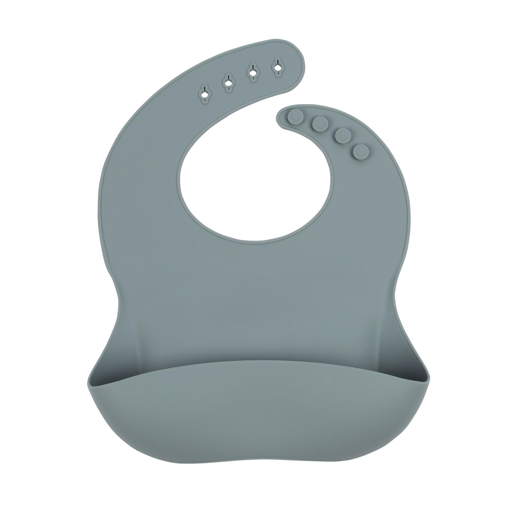 Tiny Dining Silicone Weaning Bib - Tradewinds - Silicone Baby Weaning Bib Food Catcher Waterproof Toddler Bibs | Blue | Tradewinds | 25 x 23 x 3 CM | 1